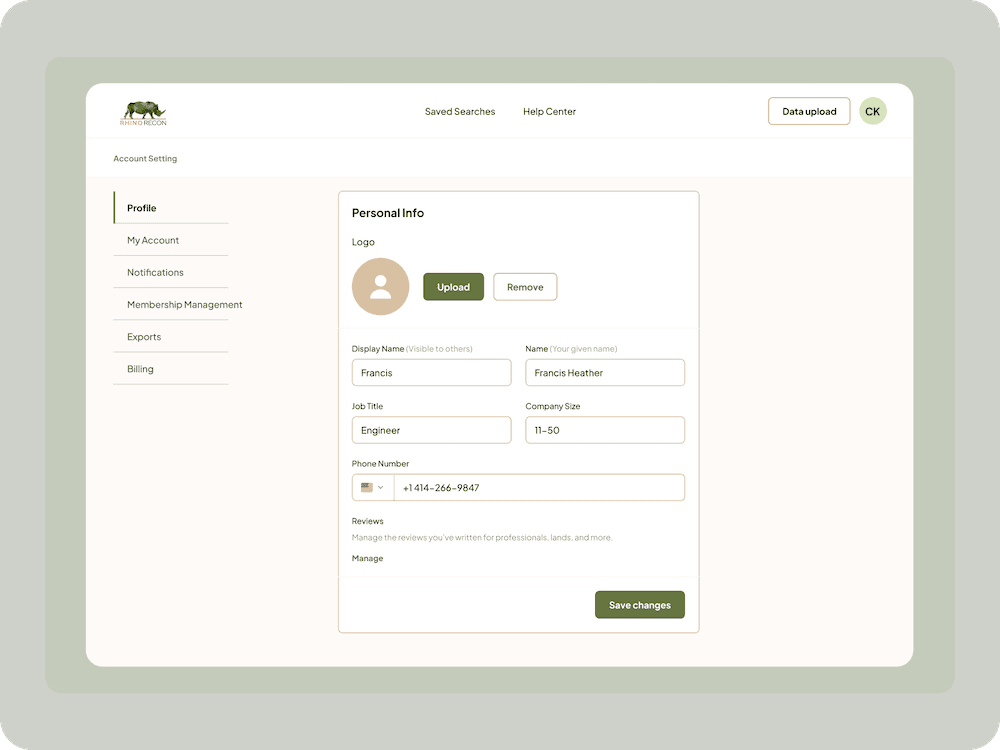 Personalised Dashboard