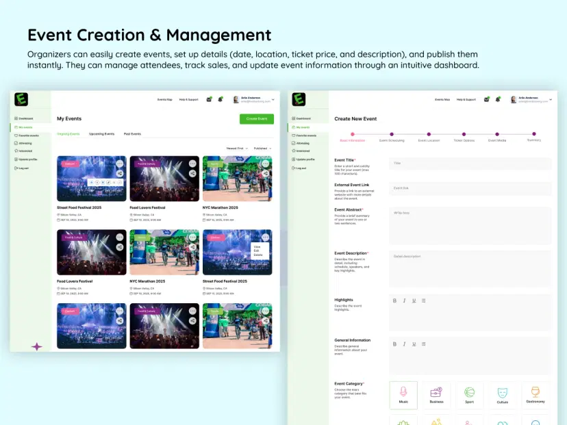 Event Creation & Management