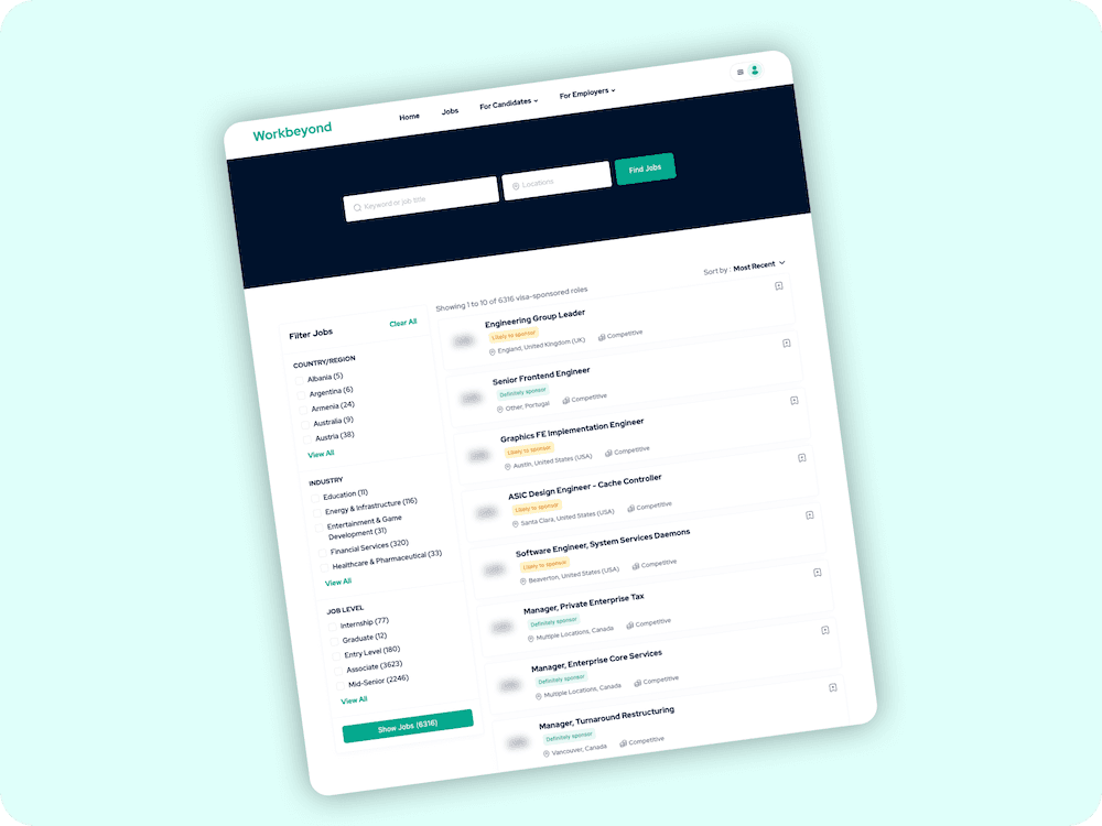 Job Search Filters
