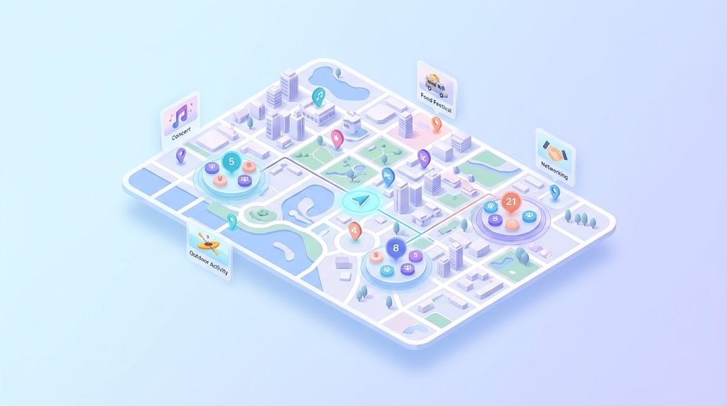 Interactive Map-Based Event Search