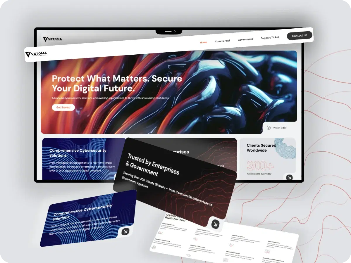 Vetoma – Cybersecurity Solutions Website