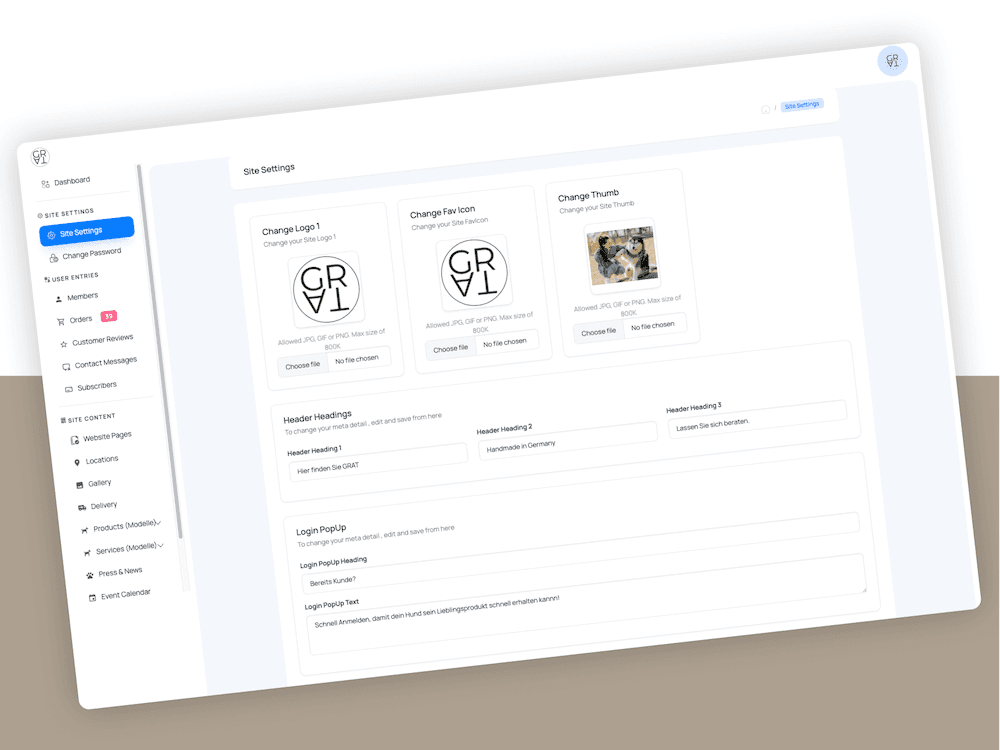 Admin Dashboard