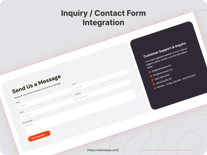 Contact Form Integration