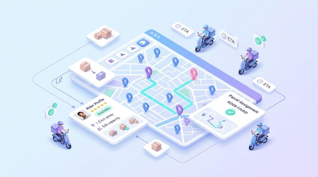 Smart Parcel & Rider Matching